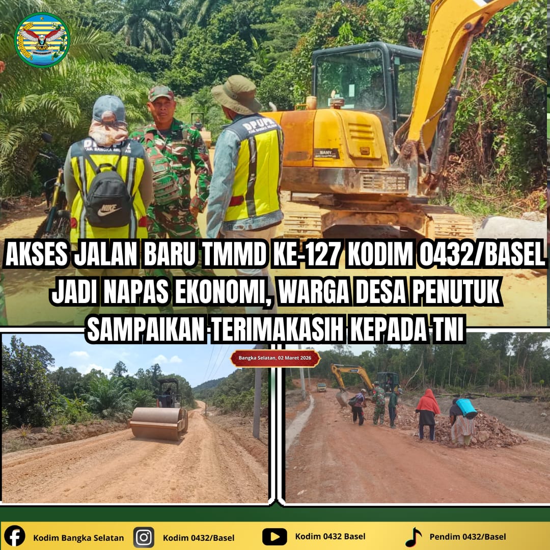 Akses Jalan Baru TMMD Jadi Napas Ekonomi, Warga Desa Penutuk Sampaikan Terima Kasih kepada TNI