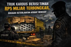 Truk Kardus Berisi Timah Rp5 Miliar Terbongkar, Dugaan Keterlibatan Aparat Mencuat