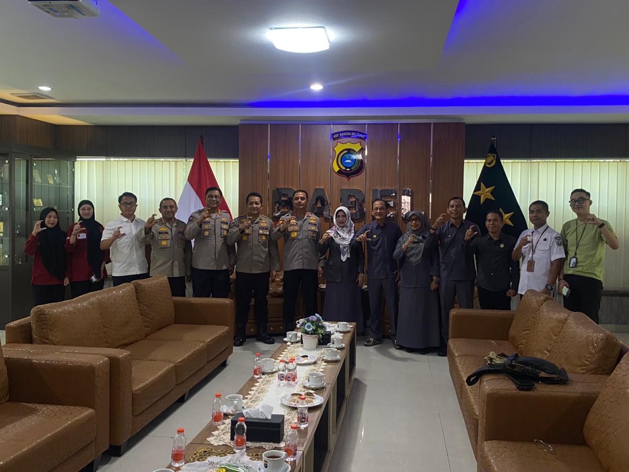 Audiensi KI Babel–Polda Babel, Kapolda Viktor Sihombing Tekankan Kolaborasi Keterbukaan Informasi