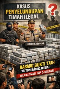 Ke Mana 14 Ton Barang Bukti Balok Timah Tangkapan?: Publik Curiga Ada yang Disembunyikan