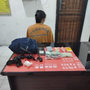 Ibu Rumah Tangga di Parittiga Ditangkap, Polres Bangka Barat Amankan 23 Paket Sabu