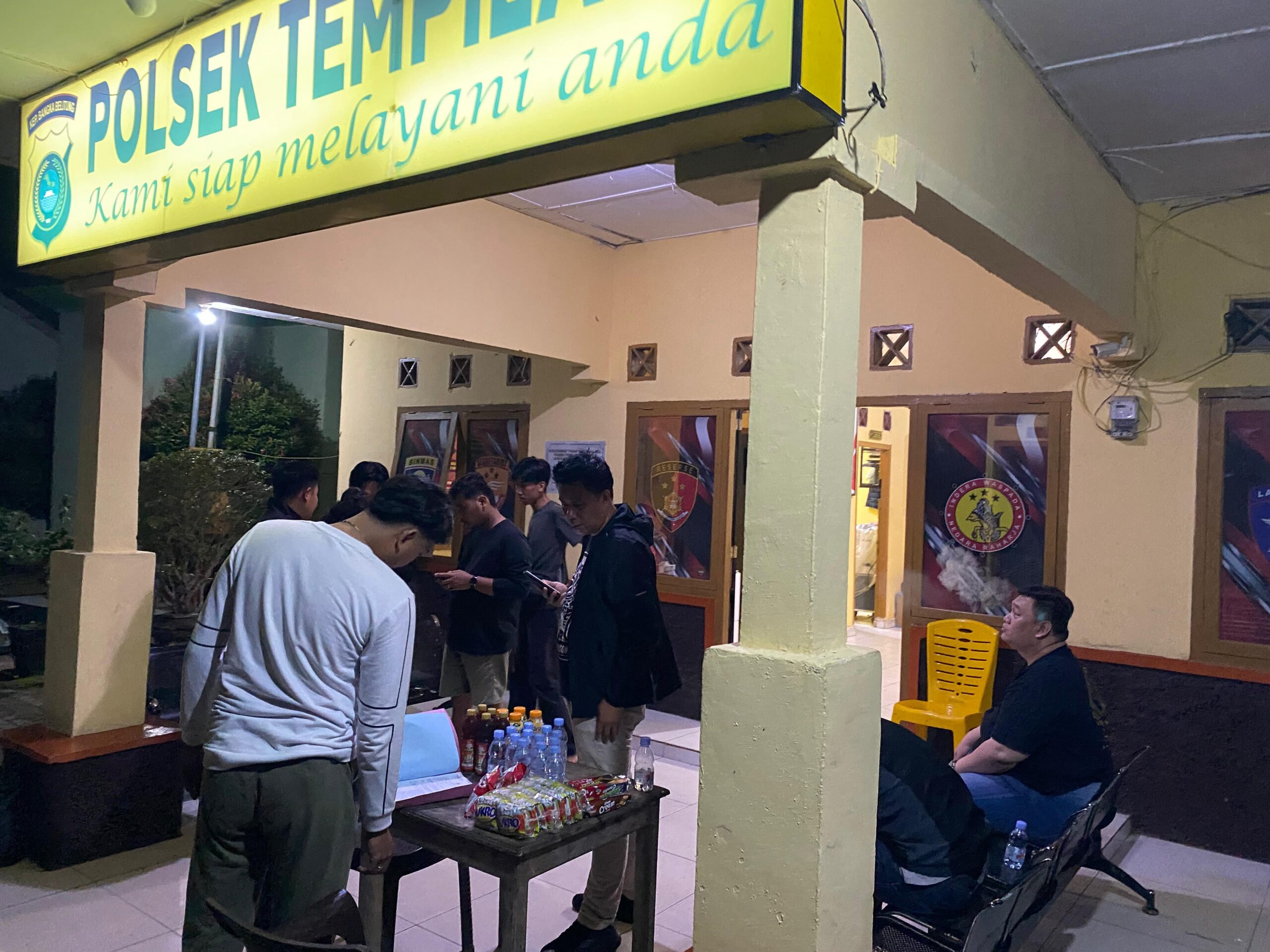 Polsek Tempilang Polres Bangka Barat Bantu Polrestabes Palembang Amankan Terduga Pelaku Penggelapan