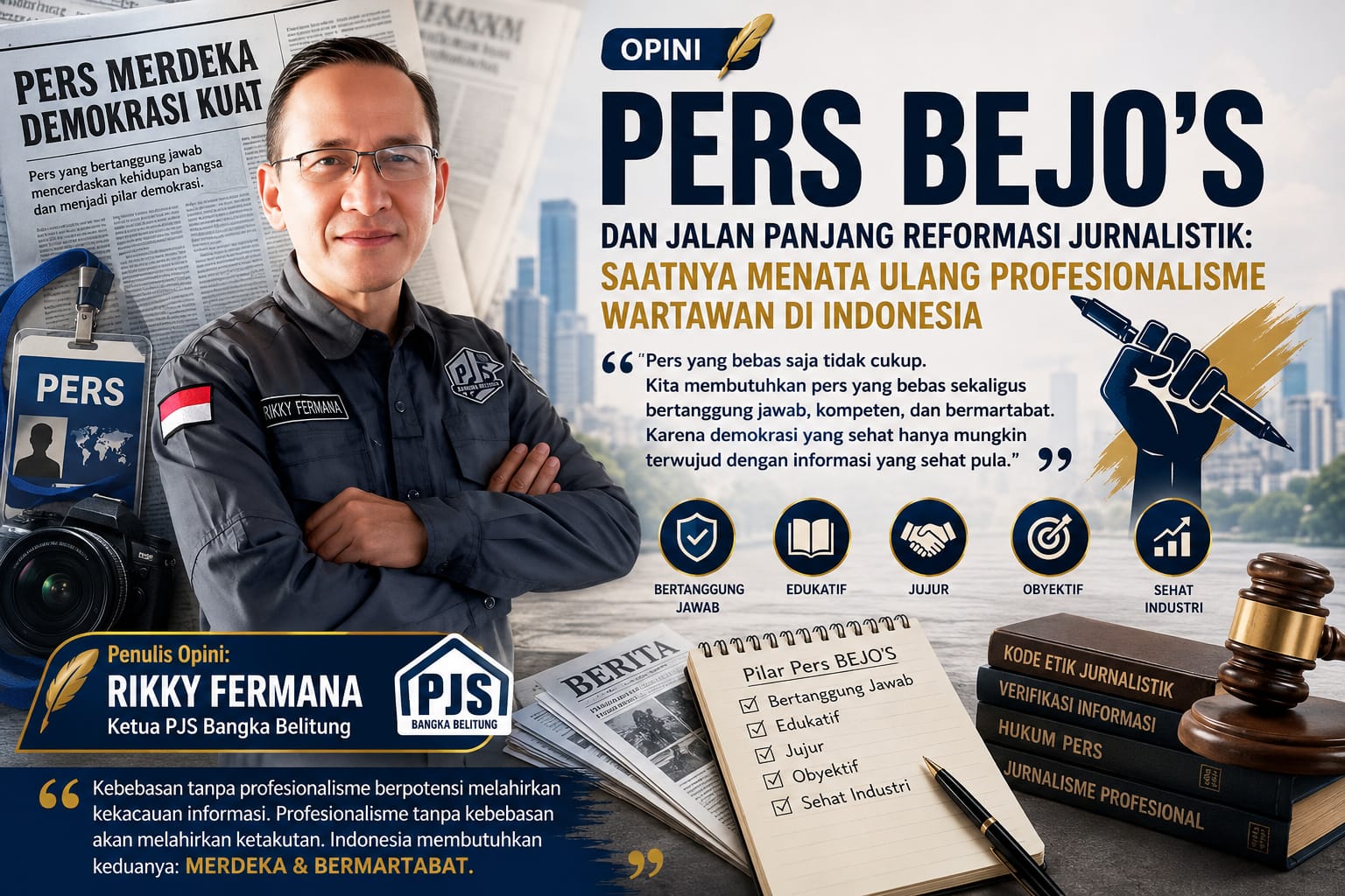 Pers BEJO’S dan Jalan Panjang Reformasi Jurnalistik: Saatnya Menata Ulang Profesionalisme Wartawan di Indonesia(Opini)
