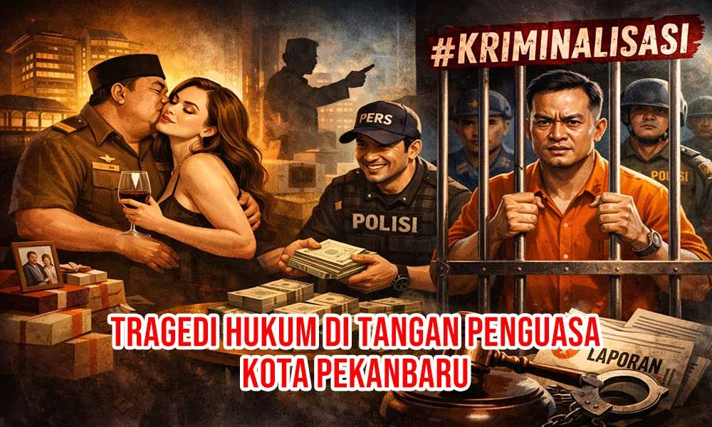 Tragedi Hukum di Pekanbaru: Mengurai Benang Kusut Kriminalisasi Aktivis, Barter Jabatan, dan Pelanggaran UU Pers