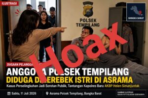 Dituduh Selingkuh di Asrama, Anggota Polsek Tempilang Berikan Klarifikasi: Itu Hanya Salah Paham