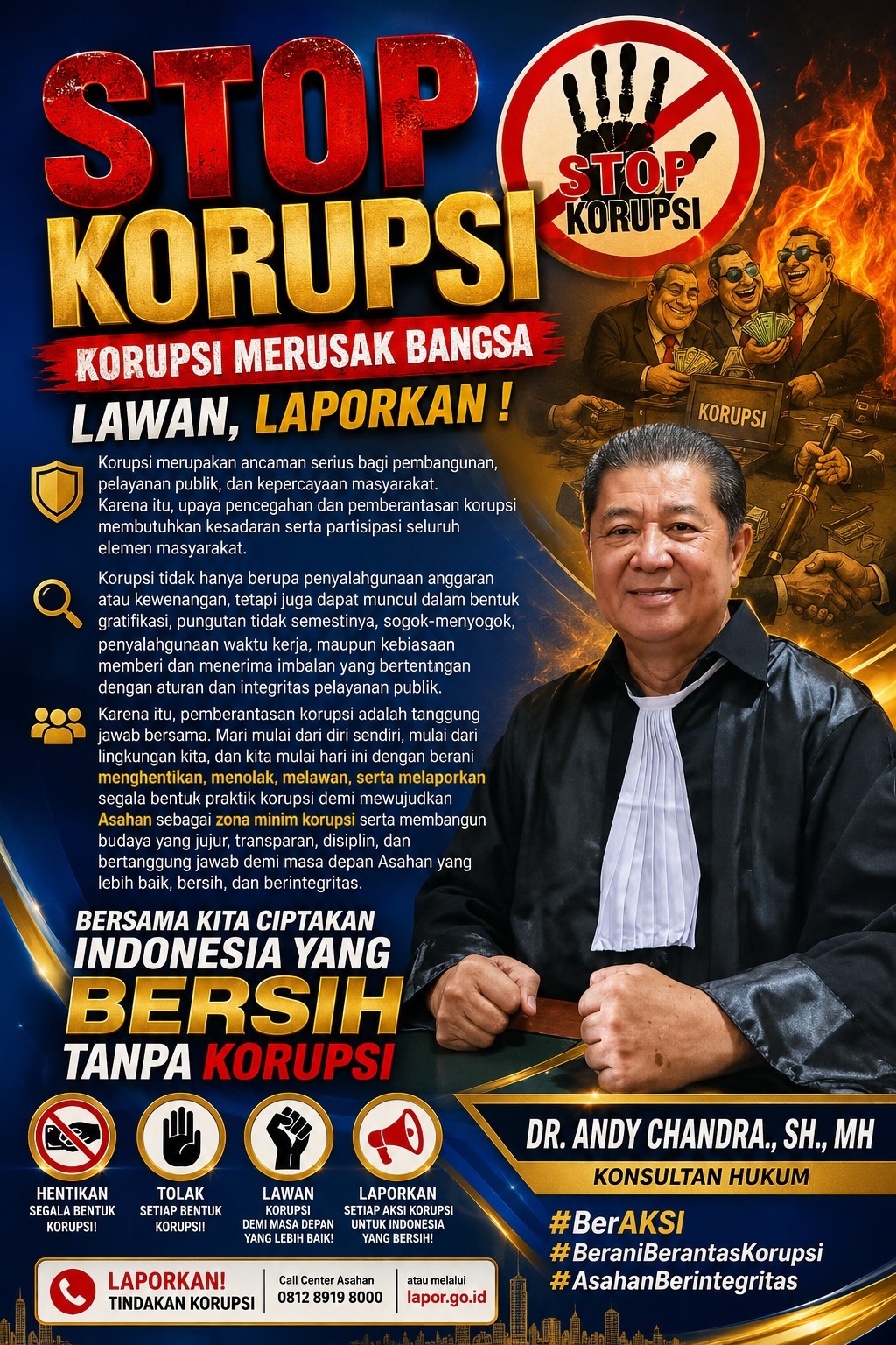 Andy Chandra: Saatnya Prabowo Bersih-Bersih, Jangan Biarkan Korupsi Menghancurkan Kepercayaan Rakyat