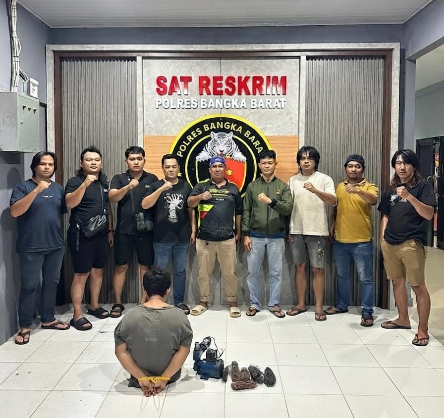 Polres Bangka Barat Ringkus Spesialis Pencuri Pompa Air, Terungkap Aksi di Sejumlah Lokasi