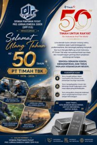HUT ke-50 PT Timah Tbk, DPP PJS Sampaikan Harapan untuk Masa Depan yang Berkelanjutan