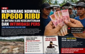 OPINI: Menimbang Nominal Rp600 Ribu di Antara Ilusi Kesejahteraan dan Intimidasi Pers