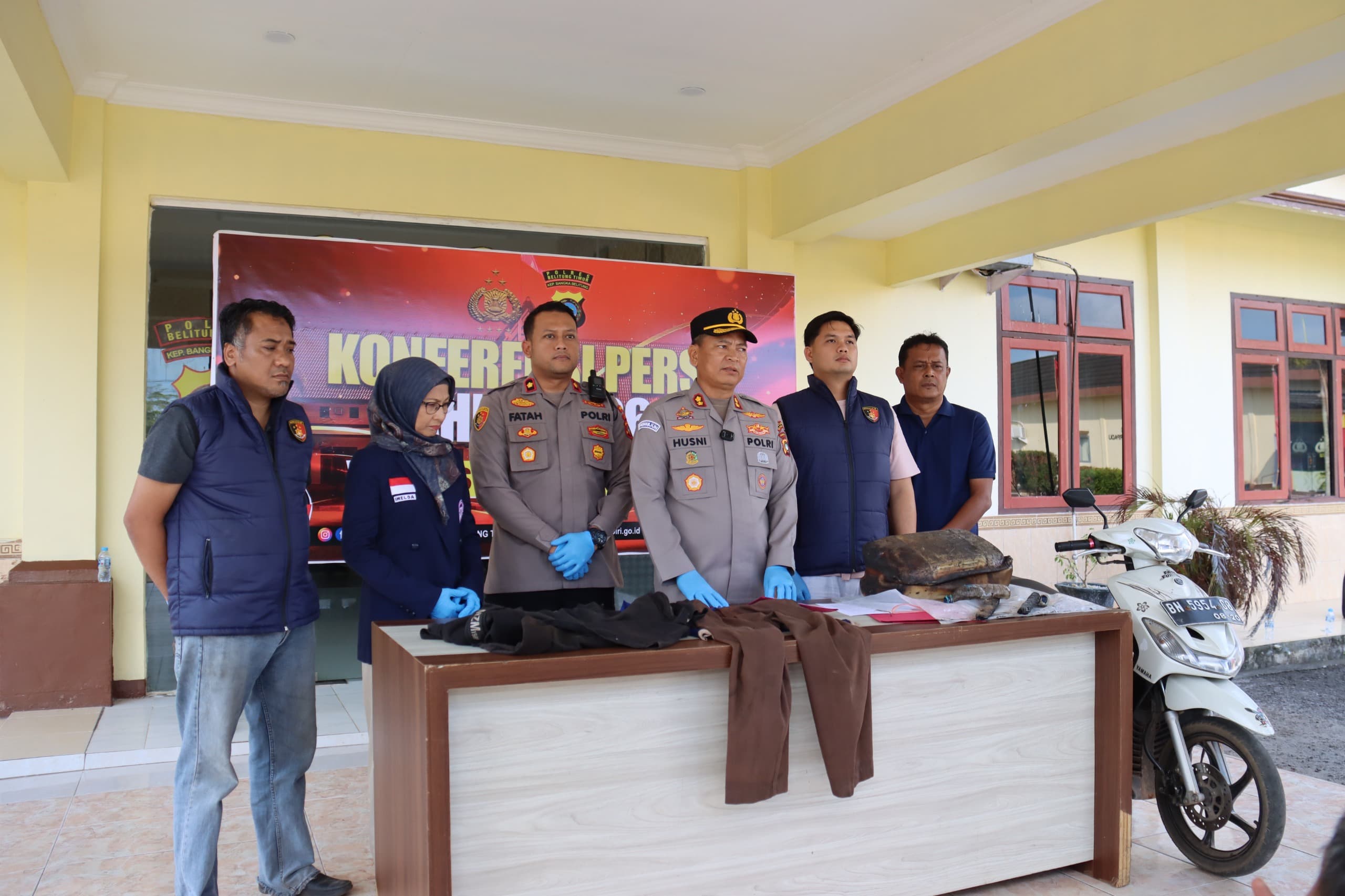 Tim URC Polres Beltim Amankan 2 ABH Usai Video Aksi Bakar Lahan Viral Di Medsos