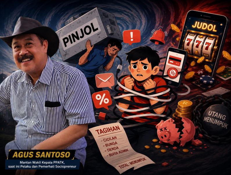 Terjerat Lingkaran Setan Digital: Judol + Pinjol