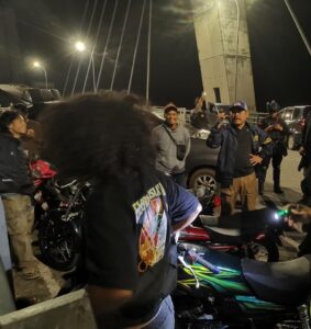 Tim URC Polda Babel Gelar Patroli Malam, Sasar GOR-Jembatan Emas Antisipasi Potensi Aksi Kriminalitas