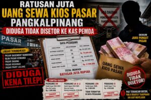Ratusan Juta Uang Sewa Kios Pasar Di “Tilep” Oknum UPT Pasar Pangkalpinang