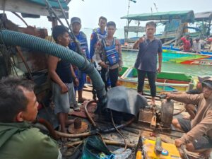 Polres Bangka Barat Tertibkan Aktivitas Tambang di Tembelok-Keranggan, 140 Ponton Masih Terparkir