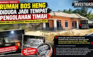 INAL Asal Desa Permis Diduga Antar Timah 6-7 Ton Masuk di Penggorengan Timah HENG Desa Terak,