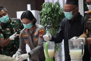 Polres Bangka Barat Hadiri Pemusnahan Barang Rampasan Perkara di Kejari