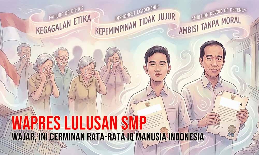 Wapres Lulusan SMP, Wilson Lalengke: Wajar, Ini Cerminan Rata-rata IQ Manusia Indonesia