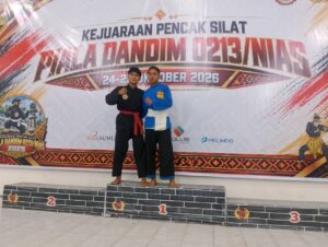 PESILAT THS-THM DISTRIK KEPULAUAN NIAS RAIH MEDALI EMAS PADA KEJUARAAN PENCAK SILAT IPSI KOTA GUNUNGSITOLI 2026